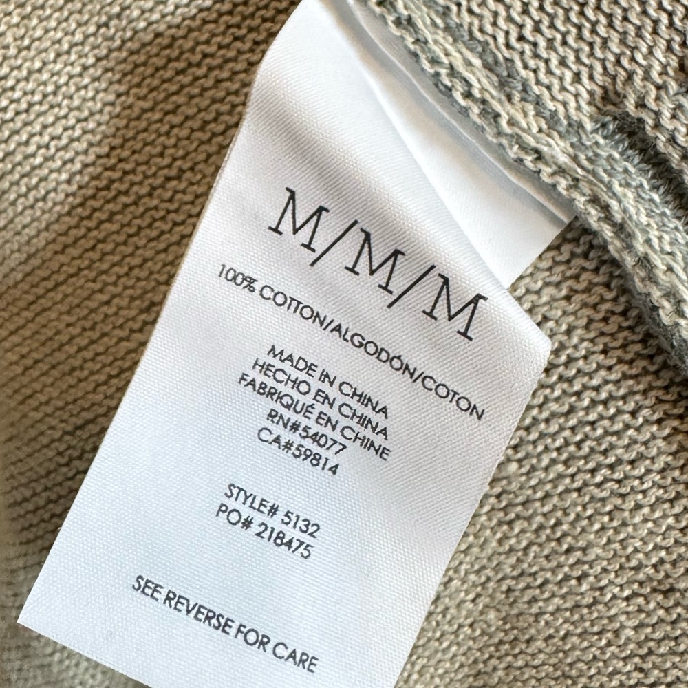 Cabi Open Front Drape Sage Green Cardigan Sweater Medium - Picture 6 of 7